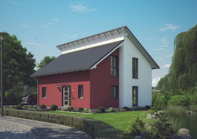 NORDHAUS - Modernes Einfamilienhaus mit versetztem Pultdach | Einfamilienhaus EFH K-149 | Hausbau made im Bergischen