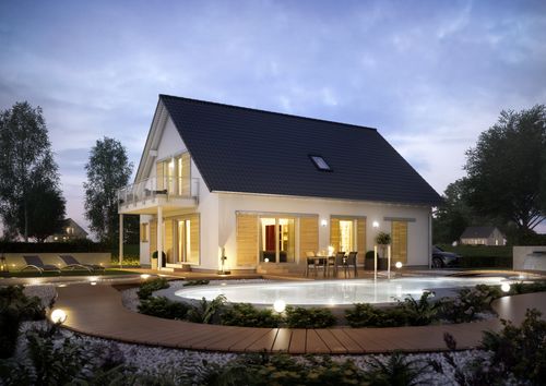 NORDHAUS - Zweifamilienhaus mit klassischem Satteldach | Zweifamilienhaus ZFH 201 | Hausbau made im Bergischen